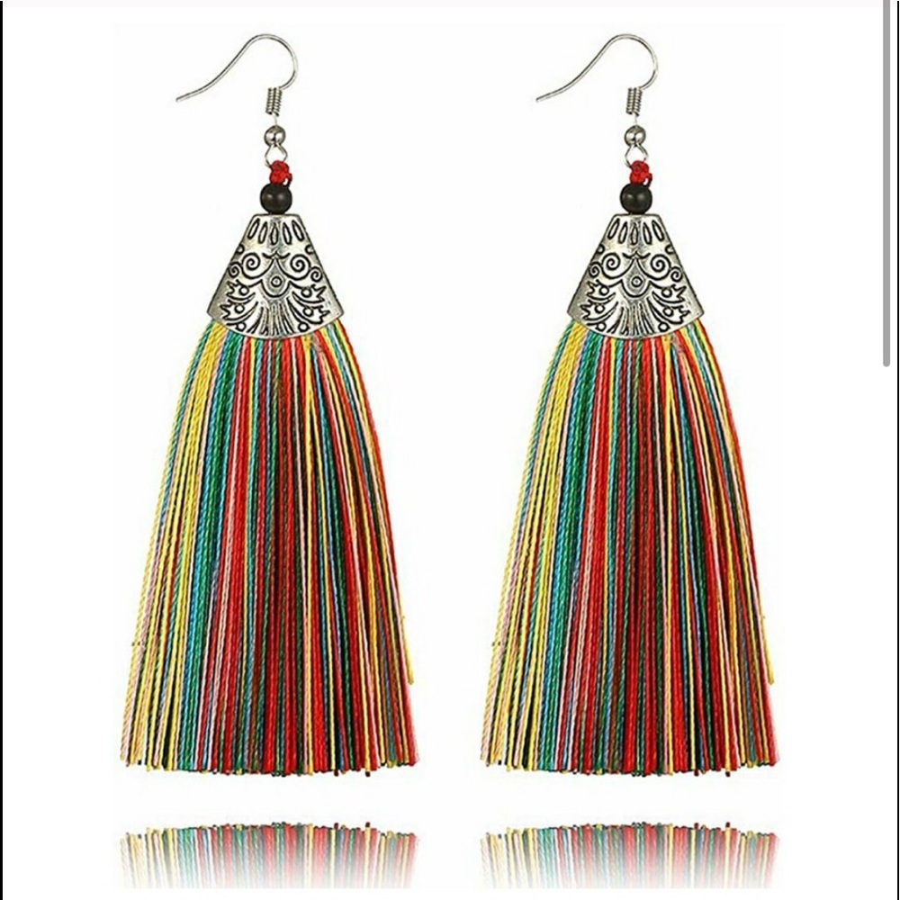 Beautiful Tassels Drop Bohemian Earrings - Picture 4 of 4